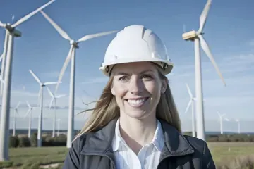 Frau hält grünes Pflänzchen in ihren Händen als Symbol für Nachhaltigkeit